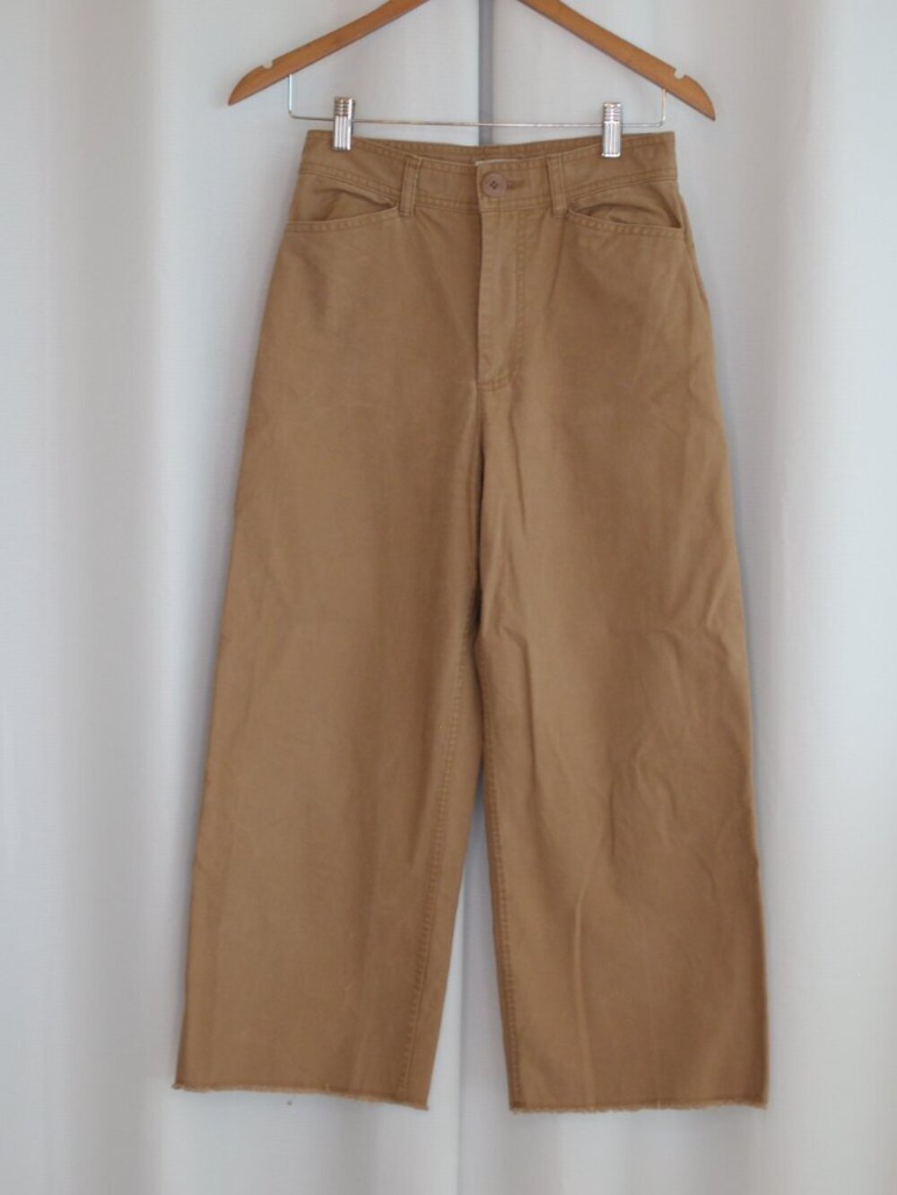 Artizia Community Cotton Wide Leg Tan Pants Sz 4 - Picture 2 of 8